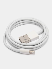 Кабель Lightning для iPhone 7, 8, X, 11, 12, 13, iPad, 1 метр, без упаковки