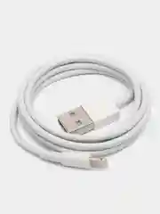 Белый кабель Lightning для iPhone 7, 8, X, 11, 12, 13, iPad, 1 метр, без упаковки