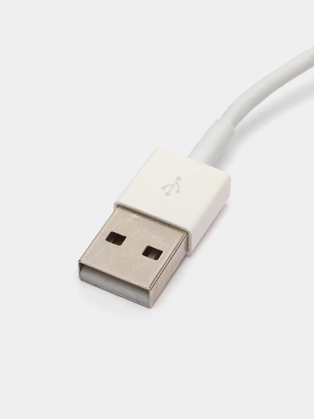 Белый кабель Lightning для iPhone 7, 8, X, 11, 12, 13, iPad, 1 метр, без упаковки