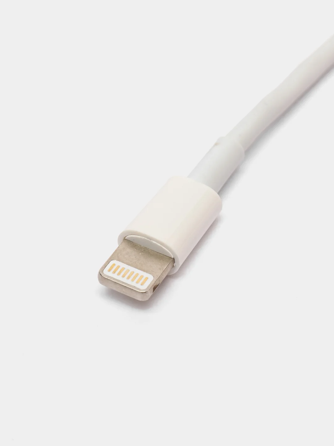 Белый кабель Lightning для iPhone 7, 8, X, 11, 12, 13, iPad, 1 метр, без упаковки