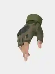 Зелёный хаки перчатки тактические, защитные, без пальцев, XXL