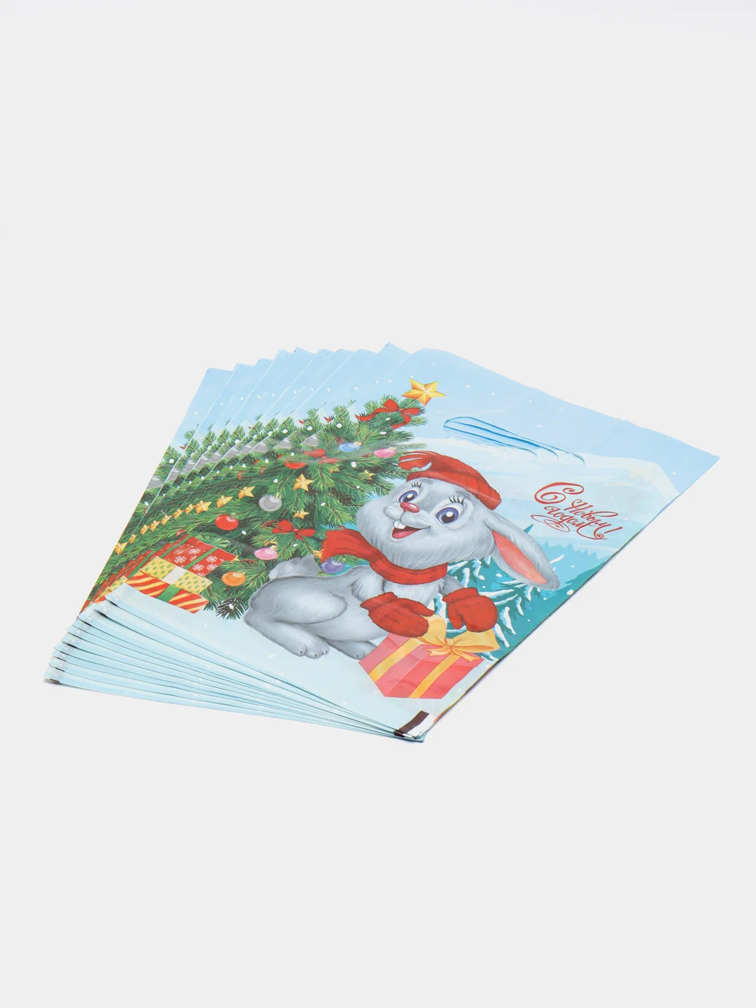 Коралловый пакет новогодний 20 х 30 см (3, 5, 10 шт)