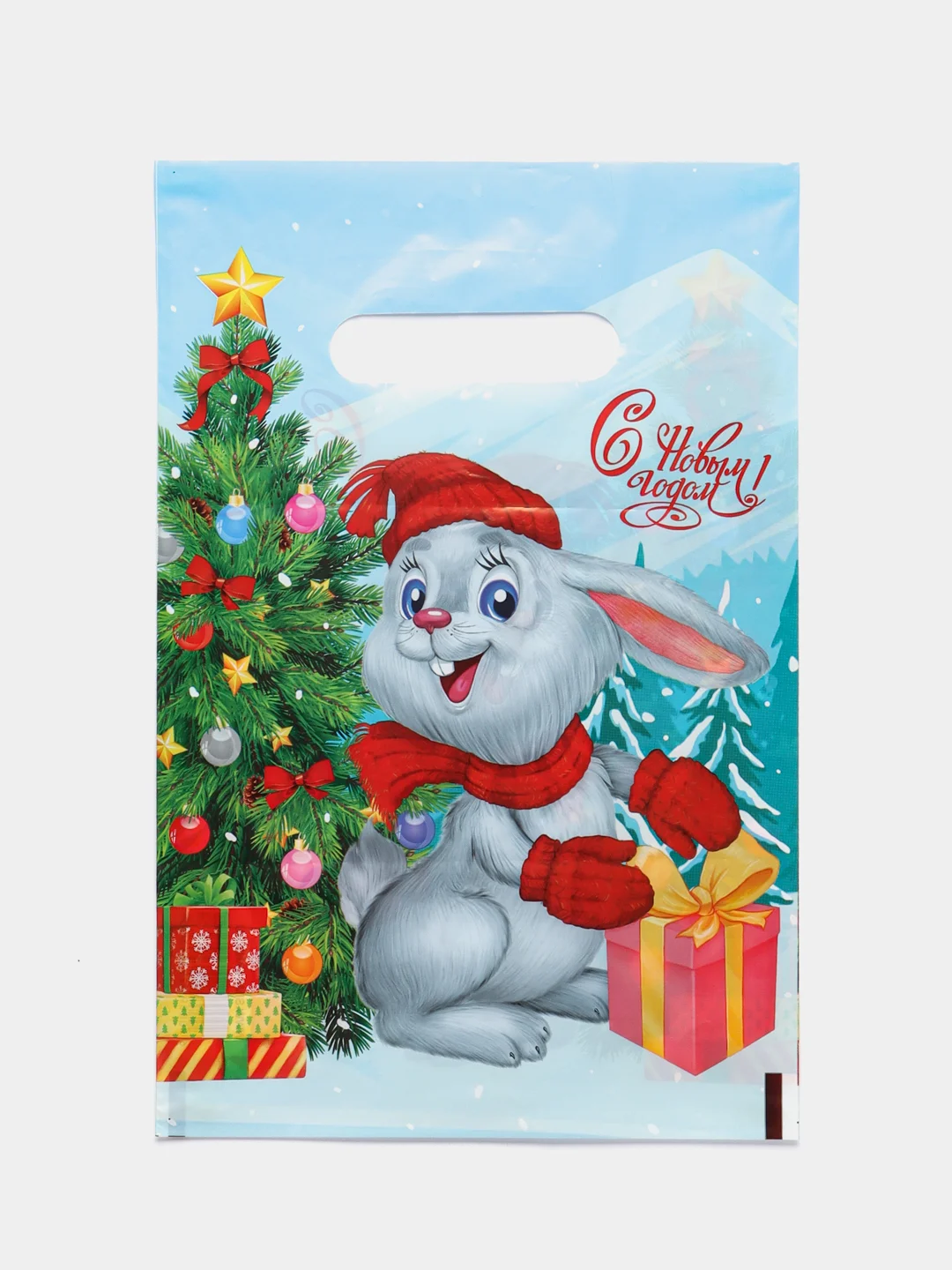 Коралловый пакет новогодний 20 х 30 см (3, 5, 10 шт)