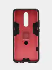 Красный чехол с кольцом для Redmi 11T Pro Mi 10 T 11 Lite 9 Note 10 S Poco F3 M4 X3 10C 7 А  8 9 С