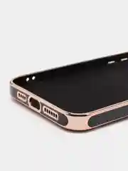 Черный чехол на IPhone 14 14 plus 14 pro 14 pro max айфон с кольцом-держателем