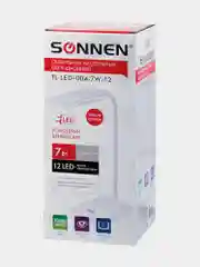 Настольная лампа светильник SONNEN TL-LED-004-7W-12, подставка, LED, 7 Вт, белый, 235541