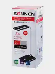 Настольная лампа светильник SONNEN TL-LED-004-7W-12, подставка, LED, 7 Вт, черный, 235542