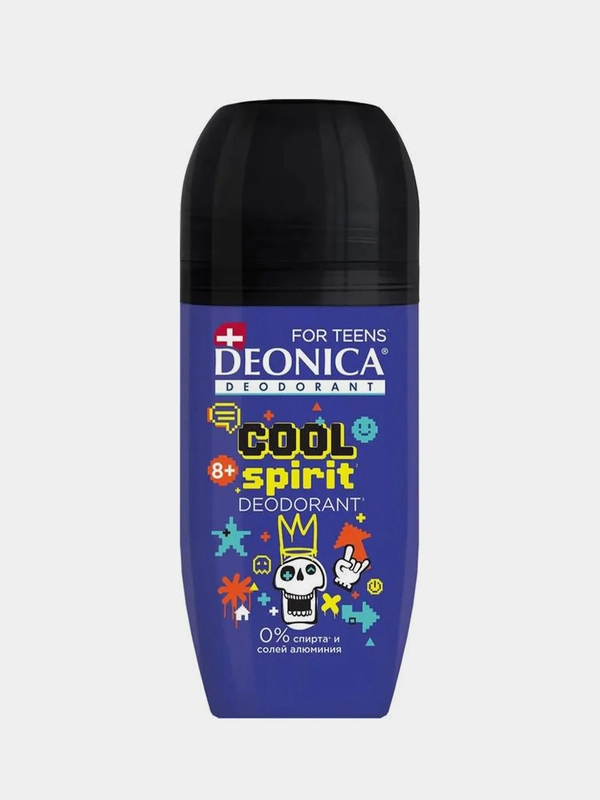 Дезодорант-ролик DEONICA FOR TEENS Cool Spirit, для мальчиков, 50 мл