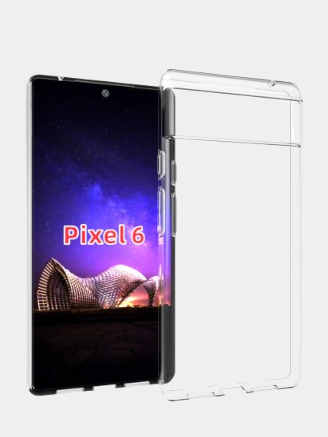 Чехол Google Pixel 4a / 5 / 6 / 6 Pro прозрачный силиконовый