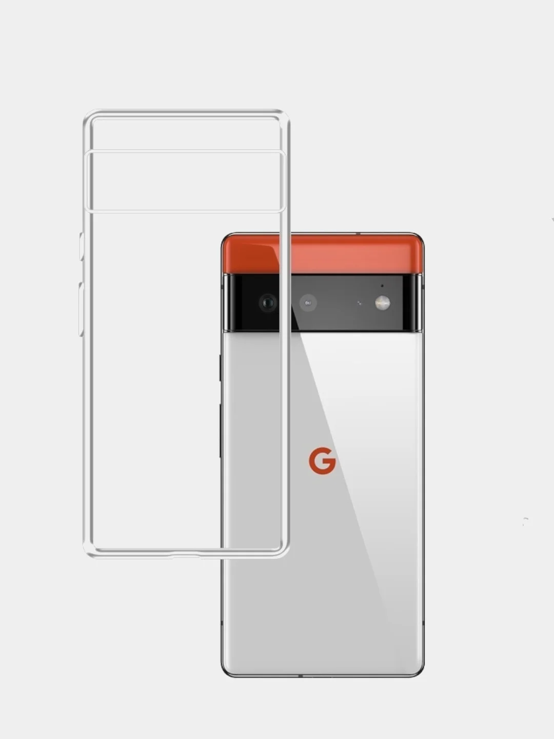Чехол Google Pixel 4a / 5 / 6 / 6 Pro прозрачный силиконовый