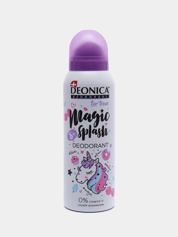Дезодорант-спрей DEONICA FOR TEENS Magic Splash для детей и подростков, 125 мл