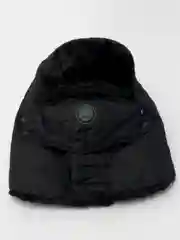 Угольный шапка ушанка зимняя, меховая, с маской