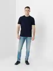 Зелёный хаки футболка мужская, однотонная, стрейч