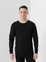 Черный термобелье мужское, нательное, с начесом