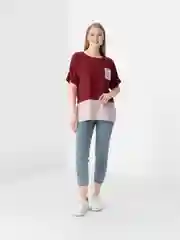 Блузка женская бордовая