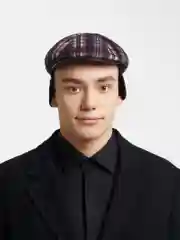 Кепка мужская демисезонная из плащевки в клетку