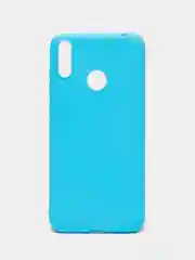 Голубой чехол Huawei Honor 8C, Хуавей Хонор 8С силиконовый цветной матовый