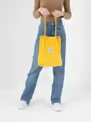 Желтый шоппер вельветовый