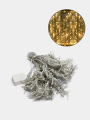 Гирлянда-штора, 640 LED, теплый золотой цвет, 3 х 3 м