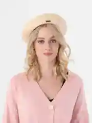Бежевый берет женский, шерстяной