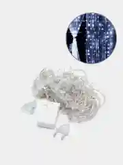 Белый гирлянда-шторка