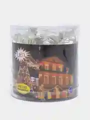Синий гирлянда-шторка