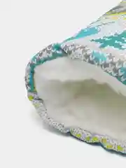 Бирюзовый меховые муфта, рукавички для рук на санки, коляски