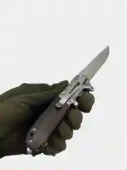 Нож Browning FA56 складной туристический, сталь 420, рукоять накладки сталь, дерево