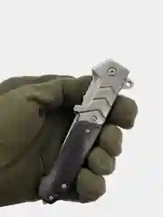 Нож Browning FA56 складной туристический, сталь 420, рукоять накладки сталь, дерево