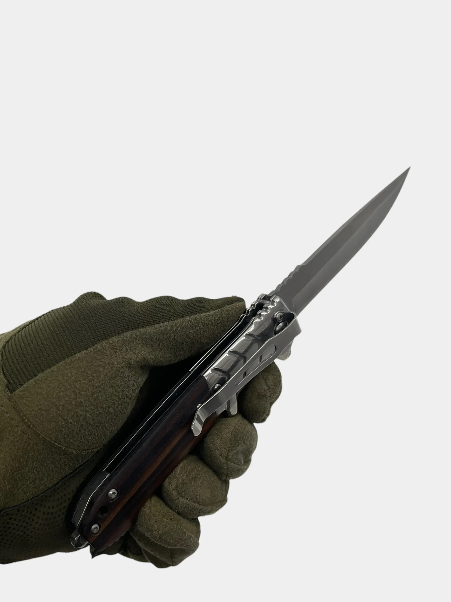 Нож Browning FA56 складной туристический, сталь 420, рукоять накладки сталь, дерево
