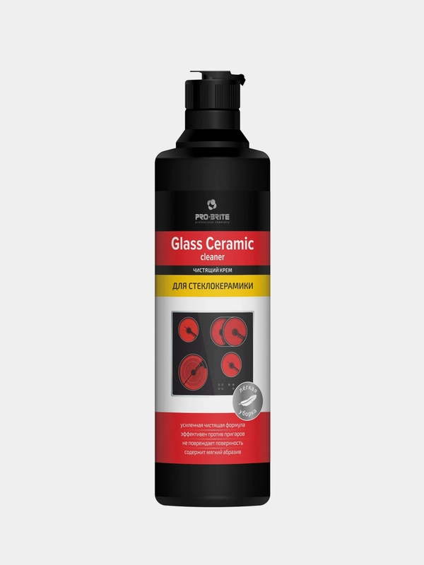 Чистящий крем для стеклокерамики GLASS CERAMIC CLEANER PRO-BRITE, 500 мл