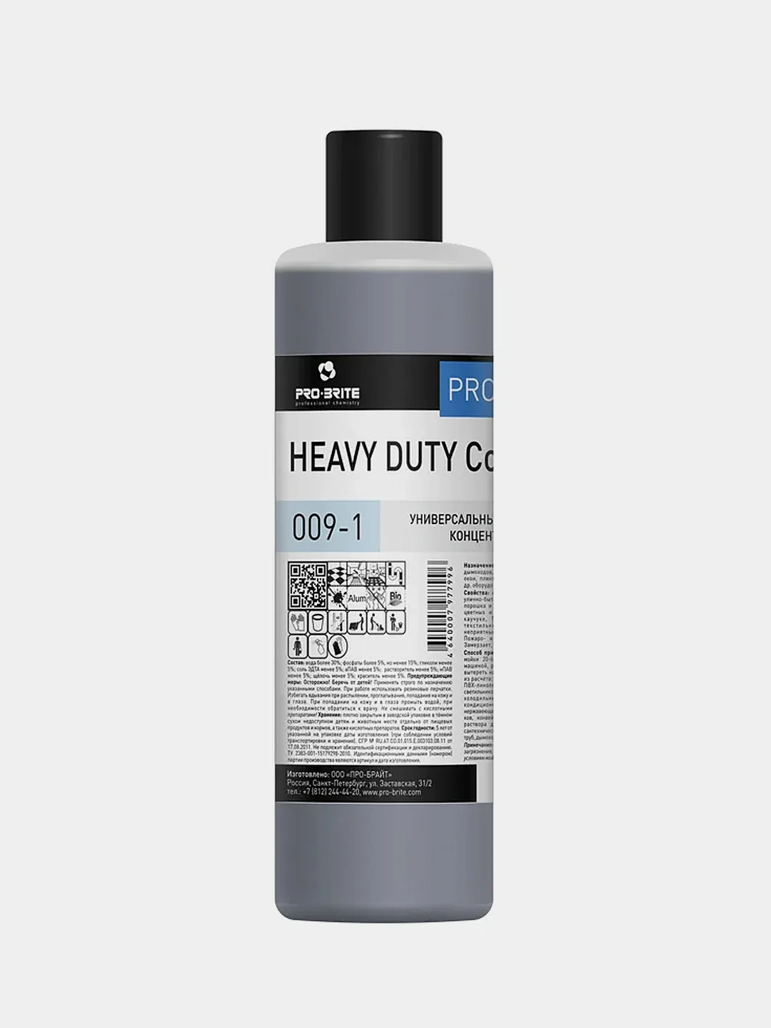 Многофункциональный моющий концентрат HEAVY DUTY CONCENTRATE PRO-BRITE, 1 л