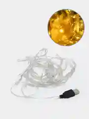 Новогодняя гирлянда "Лампочки", 20 ламп, USB, 3 метра