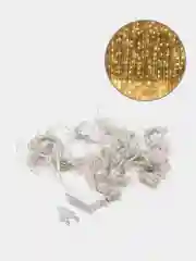 Желтый гирлянда штора занавес/Светодиодная/Новогодняя/Белый-Жёлтый/Размер: 1.5х1.5, 2х2, 3х2, 3х3