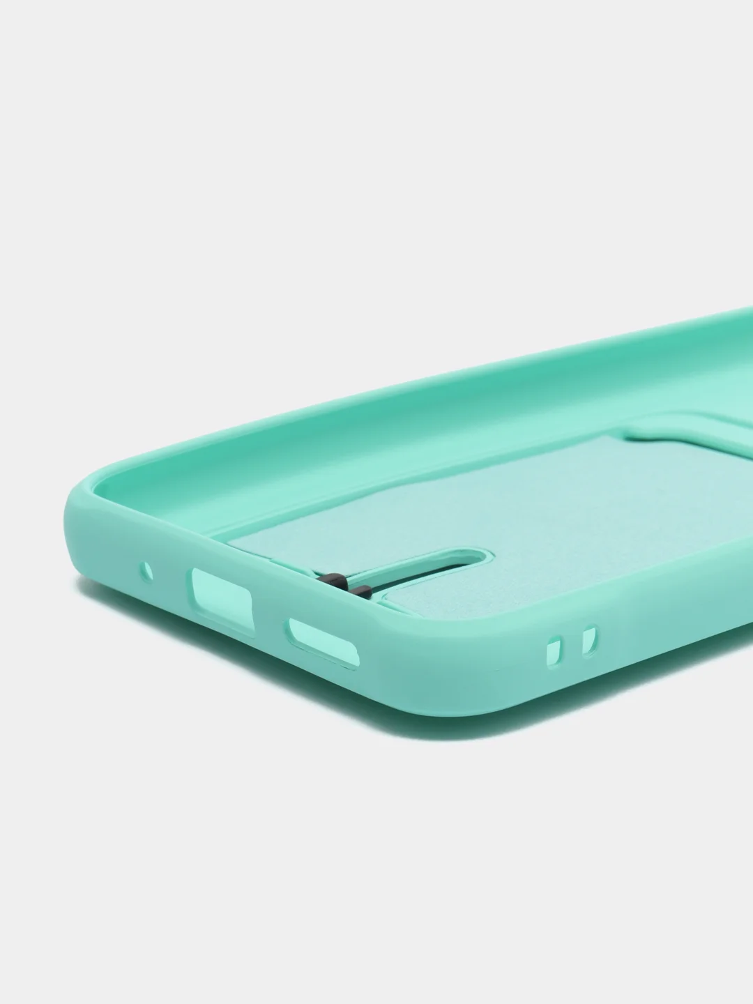 Бирюзовый чехол Xiaomi Redmi 10A / 9C, Сяоми Редми 10А / 9С, с карманом для карты, силиконовый