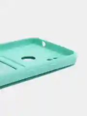 Бирюзовый чехол Xiaomi Redmi 10A / 9C, Сяоми Редми 10А / 9С, с карманом для карты, силиконовый