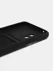 Черный чехол Samsung Galaxy A53, Самсунг Галакси А53 силиконовый, с карманом для карты