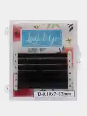 Ресницы черные Мини Микс 6 линий Lash&Go, наращивание ресниц ПРЗ