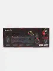 Игровой набор Defender Singularity MKP-118 мышь+клавиатура+гарнитура+ков