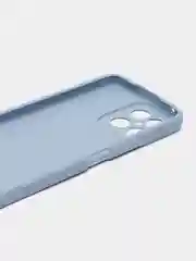 Голубой чехол для Honor X8 матовый, с дополнительной защитой камеры