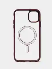 Бордовый чехол MagSafe для iPhone 11, 12, 13, 14, 15, Pro, Pro Max, Plus, mini, айфон, магсейф