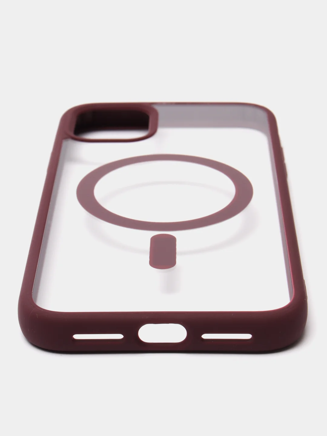Бордовый чехол MagSafe для iPhone 11, 12, 13, 14, 15, Pro, Pro Max, Plus, mini, айфон, магсейф