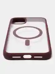 Бордовый чехол MagSafe для iPhone 11, 12, 13, 14, 15, Pro, Pro Max, Plus, mini, айфон, магсейф