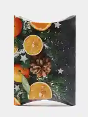 Золотистый хаки подарочная коробка- С новым годом!