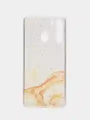 Светло-оранжевый чехол "Акварель", для Samsung Galaxy A01, A21, A30, силиконовый