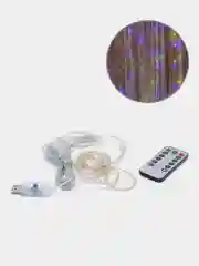 Аметистовый светодиодная гирлянда LED штора занавес с дистанционным USB пультом управления, 3на3 метра