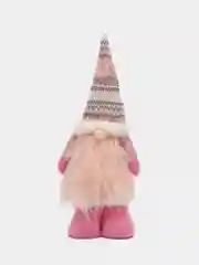 Розовый игрушка новогодняя "Гном с выдвижными ногами"