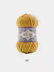 Бронзовый пряжа плюшевая Alize Velluto, микрополиэстер, 100 г, 68 м