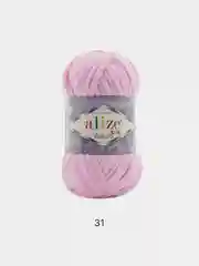 Конфетный пряжа плюшевая Alize Velluto, микрополиэстер, 100 г, 68 м