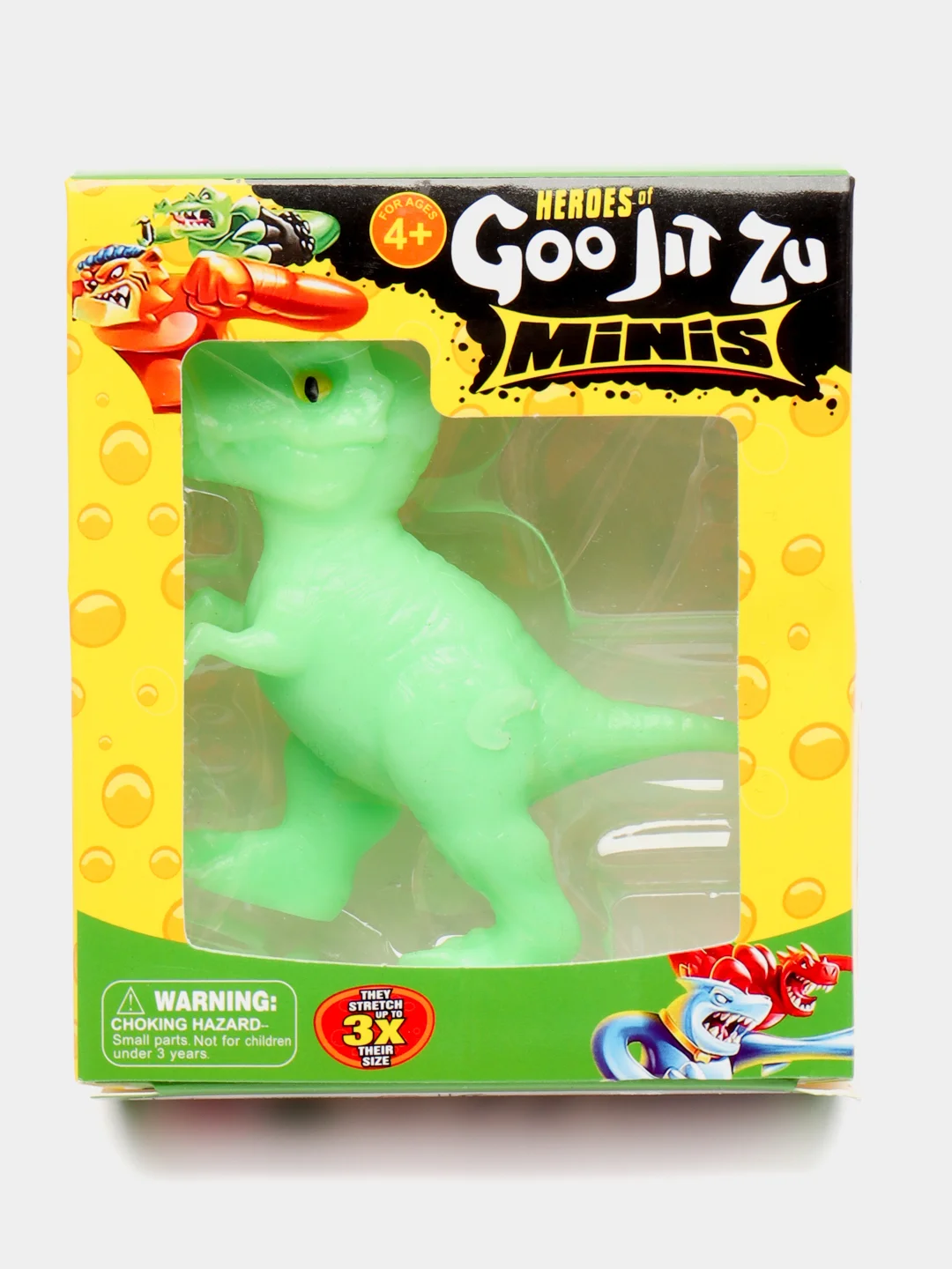 Тёмно-зелёный тянущаяся фигурка GooJitZu/Гуджитсу, 6 см Динозавры